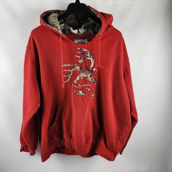 Legendary Whitetails Hoodie Mens 2XL Red Deer Gear L/S Sweatshirt - Picture 1 of 7